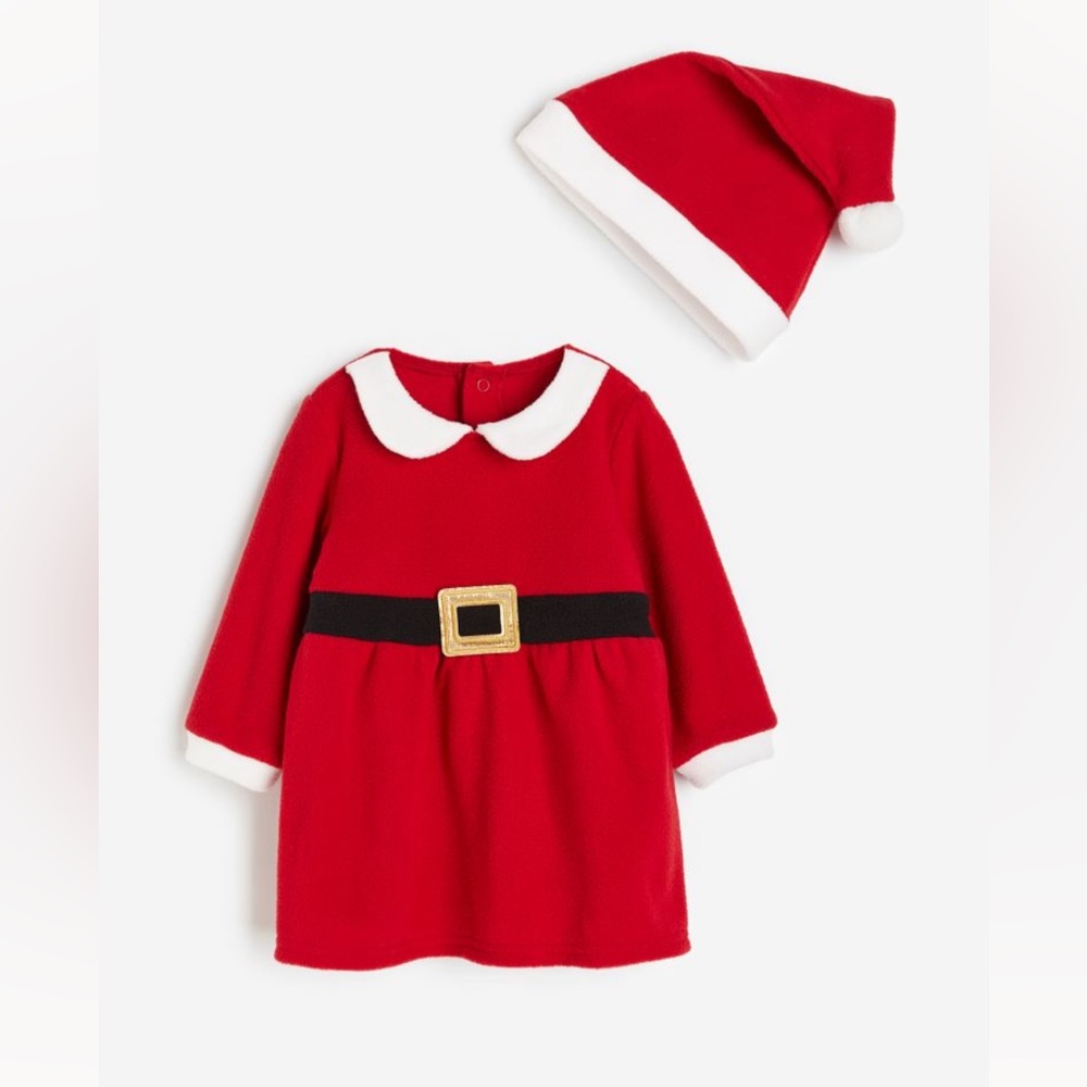 Matching Santa hat and dress